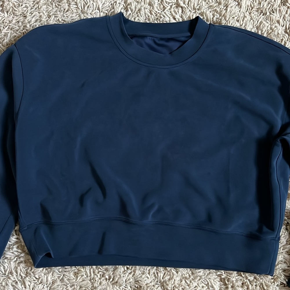 Lululemon Softstreme perfectly oversized cropped crew sweatshirt